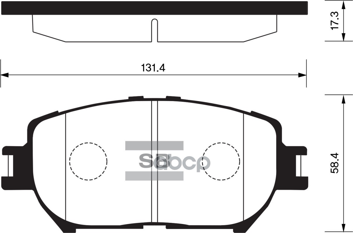Колодки передние SANGSIN BRAKE SP2037